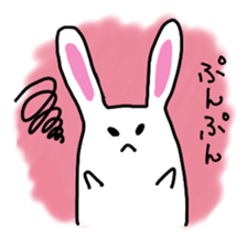 chubby cute rabbit! sticker #11025557