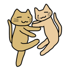 Chillin cat with Mouse sticker #11025786