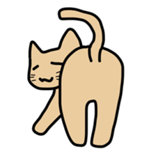 Chillin cat with Mouse sticker #11025790