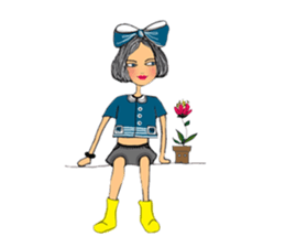 Vivian Fashion in Farm sticker #11026206