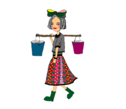 Vivian Fashion in Farm sticker #11026208