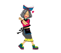 Vivian Fashion in Farm sticker #11026216