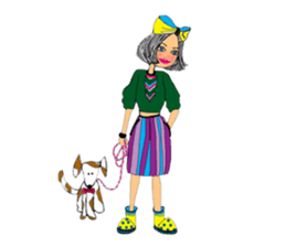 Vivian Fashion in Farm sticker #11026220