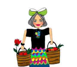 Vivian Fashion in Farm sticker #11026221