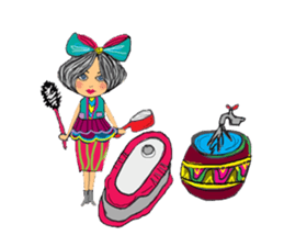 Vivian Fashion in Farm sticker #11026227