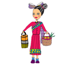 Vivian Fashion in Farm sticker #11026228