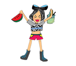 Vivian Fashion in Farm sticker #11026234