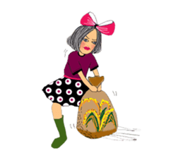 Vivian Fashion in Farm sticker #11026235