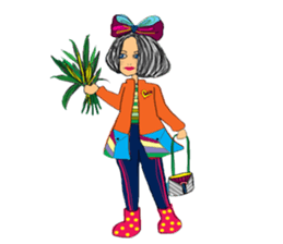 Vivian Fashion in Farm sticker #11026238