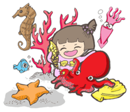 Little Dragon Gril-part2 sticker #11026645