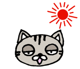 Plain-looking cat Coco sticker #11027564
