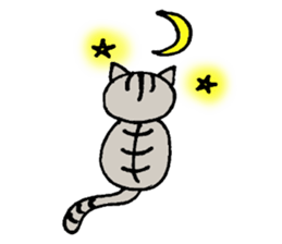 Plain-looking cat Coco sticker #11027565