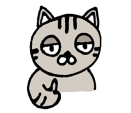 Plain-looking cat Coco sticker #11027567