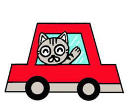 Plain-looking cat Coco sticker #11027571