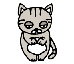 Plain-looking cat Coco sticker #11027572