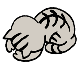 Plain-looking cat Coco sticker #11027574