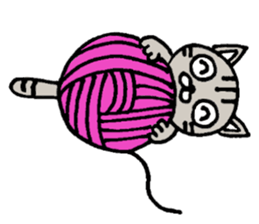 Plain-looking cat Coco sticker #11027575