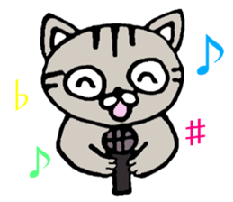 Plain-looking cat Coco sticker #11027577