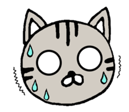 Plain-looking cat Coco sticker #11027585