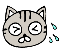 Plain-looking cat Coco sticker #11027586