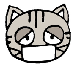 Plain-looking cat Coco sticker #11027587