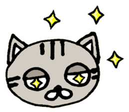 Plain-looking cat Coco sticker #11027590