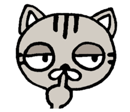 Plain-looking cat Coco sticker #11027591