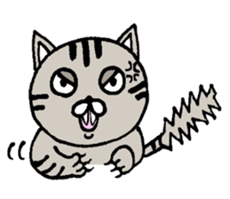 Plain-looking cat Coco sticker #11027595