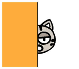 Plain-looking cat Coco sticker #11027598