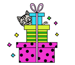 Plain-looking cat Coco sticker #11027599