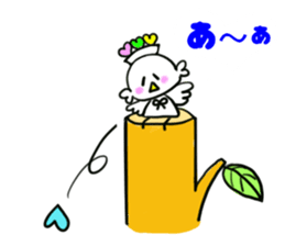 Hat of birds of Heart 1 sticker #11027906