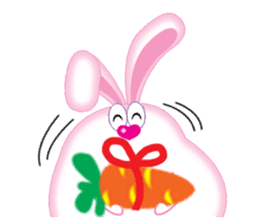 One Belly-Rabbit sticker #11028325