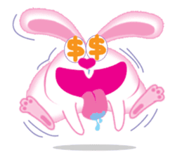 One Belly-Rabbit sticker #11028333