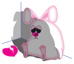 One Belly-Rabbit sticker #11028349