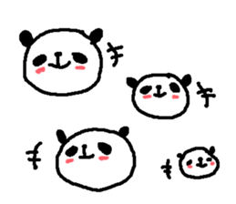 Many Many polite panda stickers! sticker #11029170