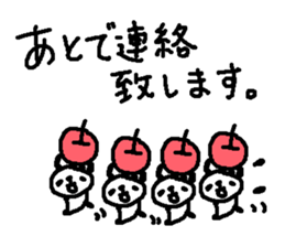 Many Many polite panda stickers! sticker #11029178