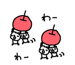 Many Many polite panda stickers! sticker #11029179