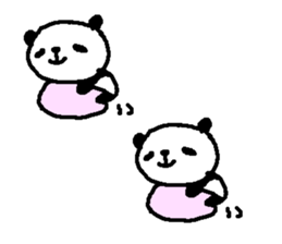 Many Many polite panda stickers! sticker #11029188