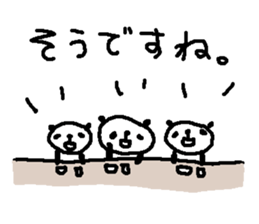 Many Many polite panda stickers! sticker #11029193