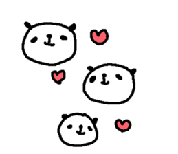 Many Many polite panda stickers! sticker #11029199