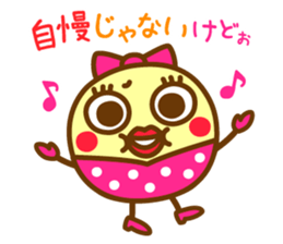 I love myself ! Marue-chan sticker #11029552