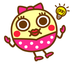 I love myself ! Marue-chan sticker #11029557