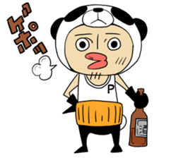 old man of the costume  panda sticker #11029763