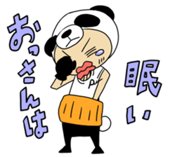 old man of the costume  panda sticker #11029770