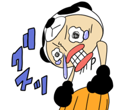 old man of the costume  panda sticker #11029772