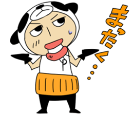 old man of the costume  panda sticker #11029785