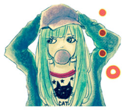 Stylish girls.. sticker #11030150