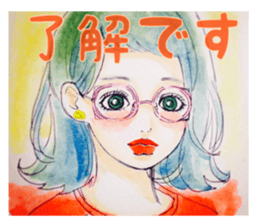 Stylish girls.. sticker #11030155