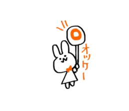 rabbitandribbon sticker #11030283