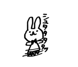 rabbitandribbon sticker #11030286